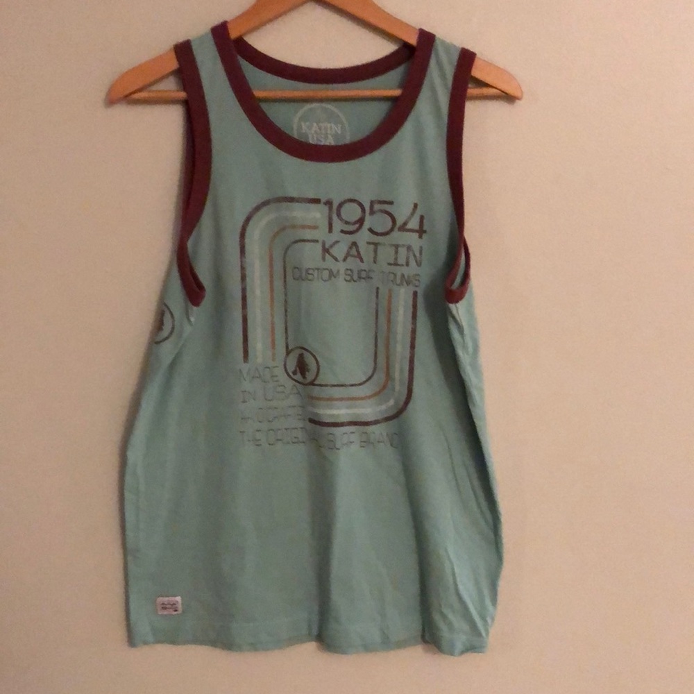 Katin Teal Burgundy Tank Top